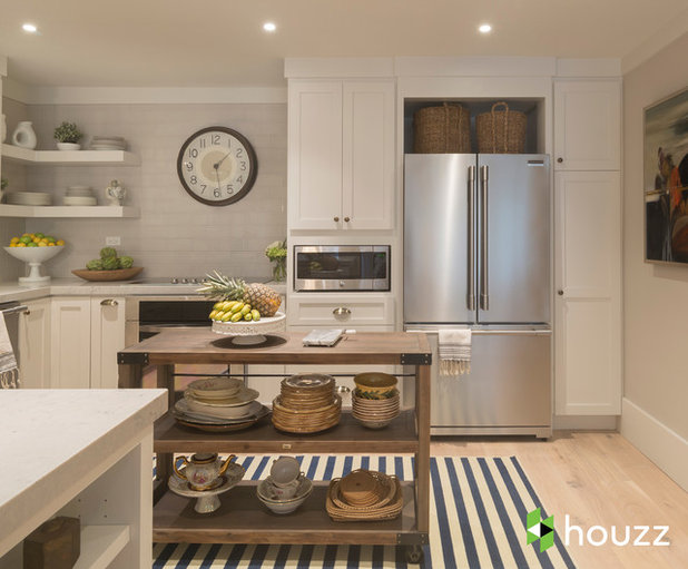 Transitional Kitchen by Breeze Giannasio Interiors
