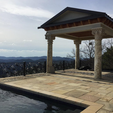 Custom Black Metal Railing in Heiskell