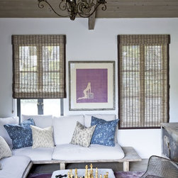 Smith and Noble Natural Woven Flat Fold Shades - Window Treatments