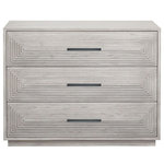 Universal Furniture - Universal Furniture Modern Farmhouse Collins Chest - A celebration of texture, the Collins Chest is built with three spacious drawers intricately accented by a geometric carved details and sleek bar hardware.