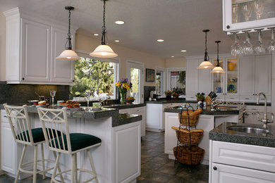 Sunny Tahoe Keys Beach House - Countertop to ceiling pantry cabinets, 3 sinks