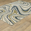 Oriental Weavers Sphinx Branson Br07A Rug, Ivory and Blue, 9'10"x12'10"