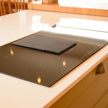 Induction hob with built in extractor.