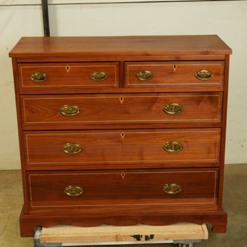 Full Refinish of an Antique Federal-Style Chest of Drawers, Fort Collins, CO