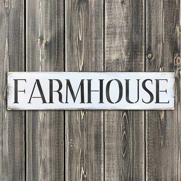 Old Farmhouse Sign Stencil, DIY Rustic Decor, Large