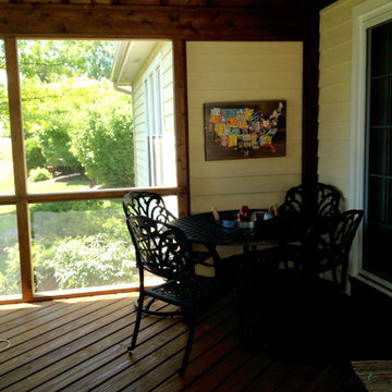 Custom Designed Screen Porch, Patio, and Fire Pit