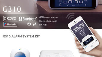 smanos G310 GSM/SMS alarm system with Bluetooth speaker