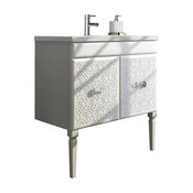 Eviva Venice 32" White Modern Luxury Bathroom Vanity And White Porcelain Sink