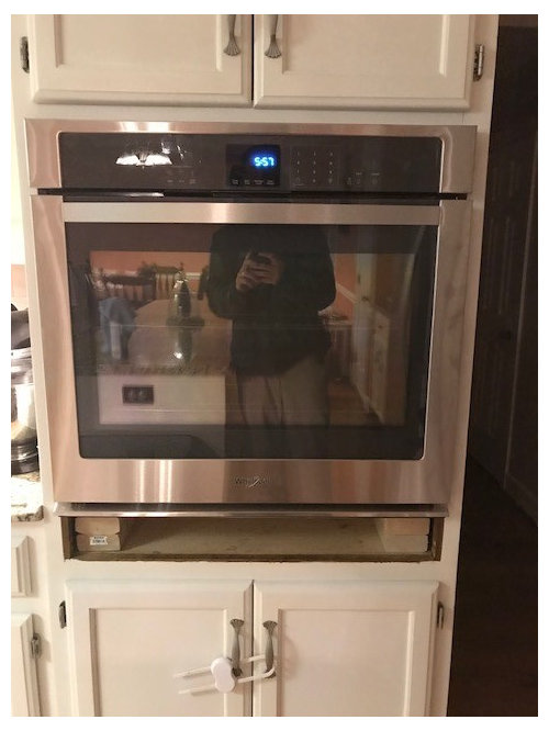 Gap Under Single Wall Oven Filling The Advice - How To Replace A Wall Oven
