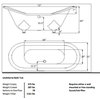 The Mount Grace 73" Long Cast Iron Tub Package