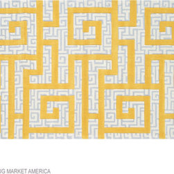 Rome Gold Greek Key Rug - Rugs