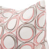HOWARD ELLIOTT DEMO Throw Pillow 24x24 Coral Pink Acrylic Viscose