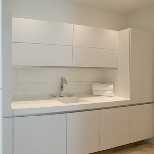 75 Beautiful Laundry Room With An Integrated Sink And Quartz