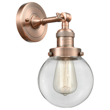 Innovations 1-LT Beacon 6" Sconce - Antique Copper