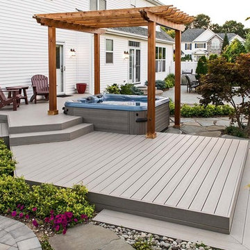 Trex Transend Deck, Pergola, Bullfrog Spa (Shoreham/NY):
