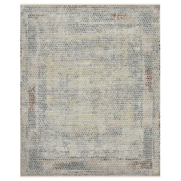 Amer Rugs Hermitage Clara HRM-8 Light Gray Hand-knotted - 2' X 3' Rectangle