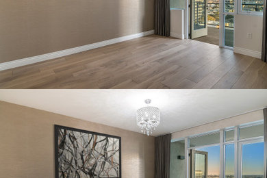 Inspiration for a contemporary bedroom remodel in Chicago