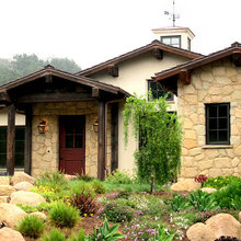 stone, wood and dryvit exterior materials