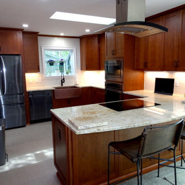 Charlotte Kitchen Remodel - Colonial Cream Granite