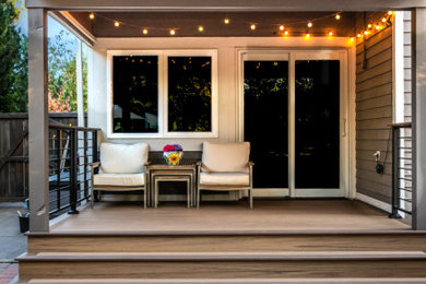 This is an example of a modern porch design in Denver.