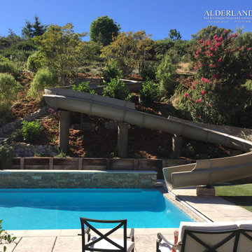 100' foot long family owned waterslide. Alamo, CA
