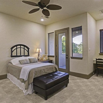 Transitional Mediterranean Style Custom Home on Acreage in Richmond, Texas