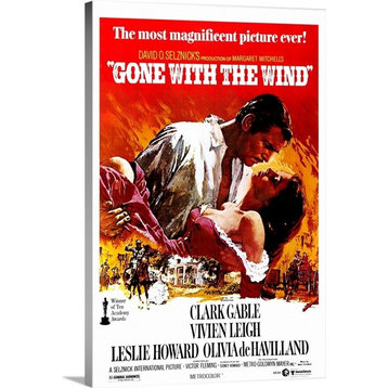 "Gone With The Wind (1939)" Wrapped Canvas Art Print, 16"x24"x1.5"