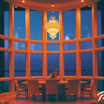 Create a better dining view with Pella® Architect Series® awning windows