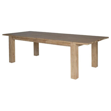 Bedford Butterfly Dining Table w/ 20" Ext., Brushed Smoke