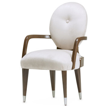 Roxbury Park Velvet Dining Arm Chair, Set of 2 - Slate