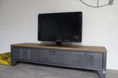 meuble tv industriel vestiaire