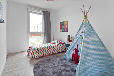Idée de décoration pour une chambre d'enfant nordique.