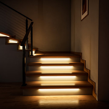 Staircase Renovations with Muzata Step Lights