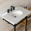KVBH3022M80 30" Console Sink with Brass Legs (8-Inch, 3 Hole)