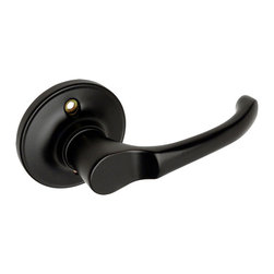Designers Impressions - Arlington Design Matte Black Door Levers, Dummy (Inactive) - Door Levers