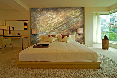 Bedroom - transitional bedroom idea in Miami