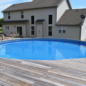 Above ground with deck