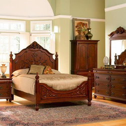 Traditional Isabella Carved Bedroom Set - Bedroom Furniture Sets