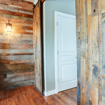 Barn Wood Wall & Sliding Barn Wood Doors