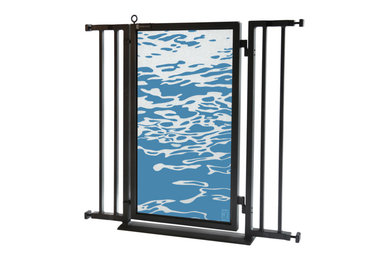 Fusion Gate with Healing Waters Design, Black, 32"-36"
