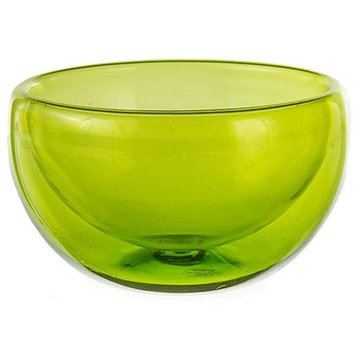 Translucent High 13" Bowl, Lime