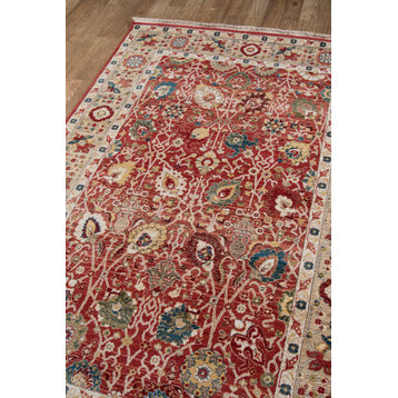 Lenox LE-04 Machine Made Red Area Rug 9'6"x12'6"