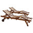 Bali Teak Sun Loungers, Set of 2