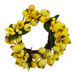 Shea's Wildflower - 1.5" Yellow Boysenberry Ring - Wreaths And Garlands