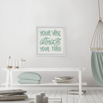 "Your Vibe Attracts Your Tribe II" Framed Painting Print