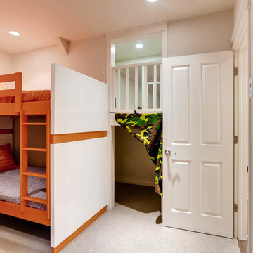 Denver basement bedroom with loft area