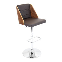 Galanti Bar Stool - WALNUT/BROWN - Bar Stools And Counter Stools