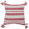 Red Stripe Cotton Collection , Red, 16"