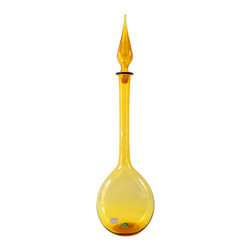 ITALIAN LOLLIPOP DECANTER IN AMBER NO. 2 - Vases