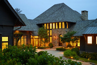 Rustic exterior home idea in Birmingham